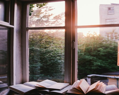 calm reading place near a window